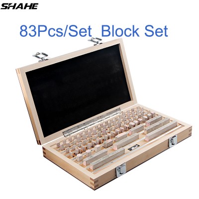 shahe 83 Pcs/Set 1 grade 0 grade Inspection Block Gauge Test Caliper Blocks Measurement Instruments